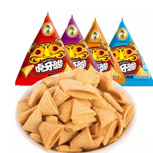 Tiger Tooth Crispy Hot Pot Restaurant-Style Snacks - Authentic Chinese, Sharp Tooth-Shaped, Crunchy Wheat & Corn (Contains Gluten/Corn) - Party Favors, Sharing Snacks for s & (Christmas/Halloween)