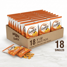 Goldfish Cheddar Crackers Snack Packs 1.25 oz, 18-Count.