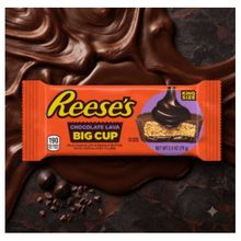 Pack 1 2.8 oz, Reese's Big Cup Chocolate Lava Milk Chocolate King Size Peanut Butter Cups Candy