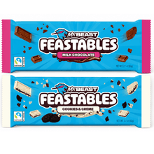 Chocolate Bar Variety Pack, Creamy Milk Chocolate & Coookies and Creme White Chocolate Bars, Smooth Sweet Candy Treats, Individually Wrapped, 2.1 oz (60 g) Each