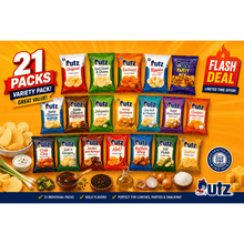 21 Individual Snack Bags Variety Pack, Assorted Potato Chips Collection, Classic Crunchy Snacks, Party Treats, School Lunch Snacks, Movie Night Snack Box