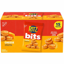RITZ Bits Cheese Sandwich Crackers, 1.5 oz Packs, 15-Count – Bite-Sized Cheese-Filled Crackers for Snacking & Lunchboxes