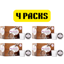 4- PACKS Milk Chocolate Hot Cocoa Mix, 12 Count, Single Serve Cups