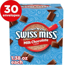 Swiss Miss Milk Chocolate Hot Cocoa Mix, 1.38 oz Envelopes, 30-Count Box, Instant Hot Chocolate Drink Mix
