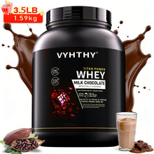 VYHTHV 3.5LB Premium Whey Protein Powder - Chocolate Rich, Whey Protein Powder for Fitness And Active Lifestyle, Perfect Gift for Christmas Or Black Friday, Fitness Nutrition, Stylish Packaging, Strong Packaging, for Men And Women
