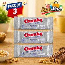 Chunky Milk Chocolate Bar, Rich Peanuts & Chewy Raisins Chocolate Treat, Pack of 3