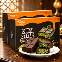 Dubai Chocolate Pistachio Paste Sandwich Pure Cocoa Butter Chocolate Christmas Thanksgiving Mothers Day Gift - Two Boxes, 2.47 Oz Per Box