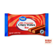 Milk Chocolate Crispy Wafer Bar, 1.48 oz – Crispy Wafer Layers Coated in Smooth Milk Chocolate, Crunchy Chocolate Candy Bar, Individually Wrapped Snack, Perfect for Lunchboxes, Parties & On-the-Go Treats