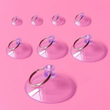 Transparent PVC Horizontal Hole with Pull Ring Suction Cup for Holiday Decoration. Mobile Phone Disassembly Screen. Mushroom Head, Thickened Iron Ring, Perforated. Multi Purpose Suction Cup
