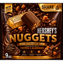 Hershey's Nuggets Milk Chocolate, Toffee and Almonds Mother's Day Candy, Share Pack, 9 oz