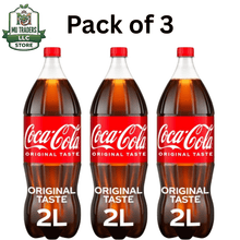 (Pack of 3) Coca-Cola Original Soda, 2 Liter Bottle