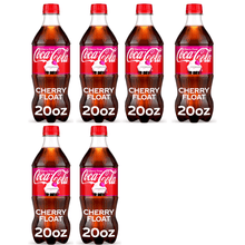 Coca-Cola Cherry Float Soda Pop Bottle, 20 fl oz 6 Packs