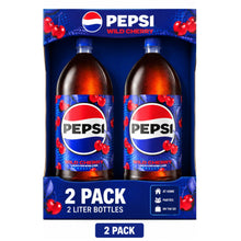Pepsi Wild Cherry Cola Soda, 2 Liter Bottle 2 packs