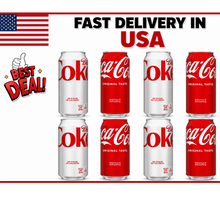 Coca-Cola & Diet Coke Soda, 16 fl oz Cans, Classic Soft Drink