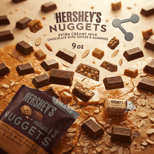 Hershey's Nuggets Milk Chocolate, Toffee and Almonds Candy, Share Pack, 9 oz