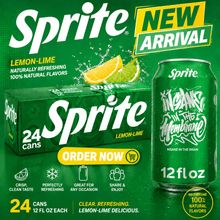 Sprite Lemon Lime Soda, 12 fl oz Cans, 24 Pack