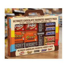( Chocolate Variety Packs ) Kit Kat Milk Chocolate Wafer Snack Size Candy, Bars .49 oz, 4 Count & Reese's Milk Chocolate Snack Size Peanut Butter Cups Candy packs, .55 oz (4 Count) & Hershey's Milk Chocolate Full Size Candy Bar