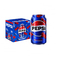 Pepsi Wild Cherry Cola Soda Pop, 12 fl oz 24 Cans