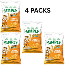 4 PACKS OF White Cheddar Cheese Flavored Cheetos Puffs Snacks, 6 oz