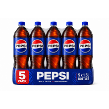 Pepsi Cola Soda Pop, 1.25 Liter Bottle, Pack of 5