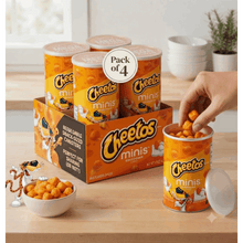 Cheddar Flavored Mini Cheese Snacks, Single Serve Canisters, 1.5 oz, Pack of 4-