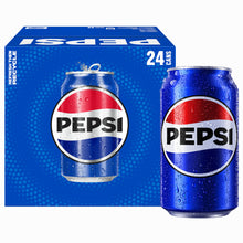 Pepsi Cola Soda Pop, 12 oz Cans, 24 Pack