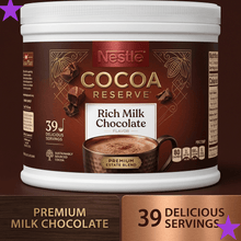 Premium Rich Milk Chocolate Hot Cocoa Mix Powder | Bulk 39 Servings Canister, 27.7 oz | Gourmet Instant Hot Chocolate Drink for Families & Holiday Entertaining