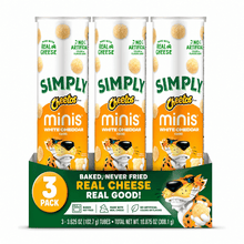 Simply Cheetos Mini White Cheddar snacks, 3.625 oz (PACK OF 3)