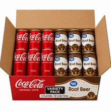 Variety Pack Coca-Cola Soda Pop + Great Value Root Beer, 12-Pack (6 Each)