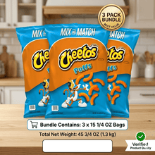 3 Bags Puffs Cheese Snacks