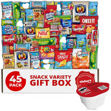 Snack Box Gift Package (45 Count) for Adults, Kids, Office & College – Assorted Snacks in a Beautiful Gift Box, Perfect for Birthdays & Holidays