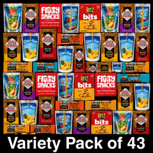 43-Piece Snack Variety Pack – Assorted Chips, Pretzels, Crackers, Fruit Snacks, Granola Bars & Juice Pouches | Lunch Box Snacks for Kids & Adults