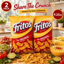 Original Corn Chips, 2 Pack Crunchy Corn Snacks for Dipping, Chili, Nachos, Parties, Road Trips and Everyday Snacking