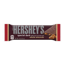 HERSHEY'S SPECIAL DARK Mildly Sweet Chocolate with Almonds Candy Bars, 1.45 oz, 24 Count Box