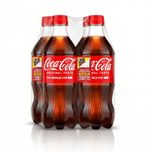 (Pack 4) Coca-Cola Soda Pop Bottle, 20 fl oz