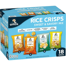 Rice Crisps Variety Pack – 18-Count Box – Assorted Crispy Rice Snacks, Perfect for Snacking, Lunchboxes, and On-the-Go Enjoyment