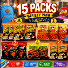15 Pack Flamin’ Hot Snack Variety Pack – Assorted Spicy Chips & Snacks