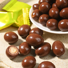 2 Boxes Peanut Filled Dark Chocolate Candy, Crunchy Peanut Kernel Center Bites, Individually Wrapped.