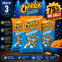 Cheetos Puffs Cheese Flavored Party Size Snack Chips 13.5 oz Crispy Puffed Corn Cheese Snacks pack of 3