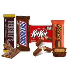 Chocolate Candy Variety Pack - Assorted Milk Chocolate, Peanut Butter Cups, Almond Bars, Wafers, and Snickers Bulk Assortment for Snacking (4 Bars)
