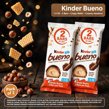 pack of 2 Kinder Bueno Milk Chocolate Wafer Bars Multipack