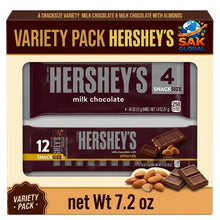 Hershey's Variety Pack, Milk Chocolate Bars & Milk Chocolate with Almonds Snack Size Candy Bars