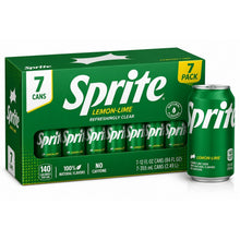 Sprite Lemon Lime Soda Soft Drinks, 12 fl oz, 7 Pack