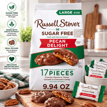 (, 9.94 oz. bag) RUSSELL STOVER Sugar Free Pecan Delight Chocolate Candy