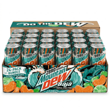 Mountain Dew Zero Sugar Baja Blast Cabo Citrus Flavored Soda, 12 fl oz Cans, 24 Count