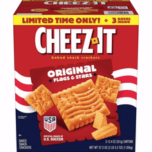Cheez-It Flags & Stars Original Crackers, 2 Pack, 15 oz Each, Baked Cheese Snack Crackers, Great for Lunches, Parties, Road Trips and Family Snacks