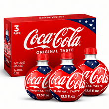 Coca-Cola Soda Pop Orb Bottle, 13.5 fl oz bottle of Coca-Cola Original Taste soda (Pack off 3)